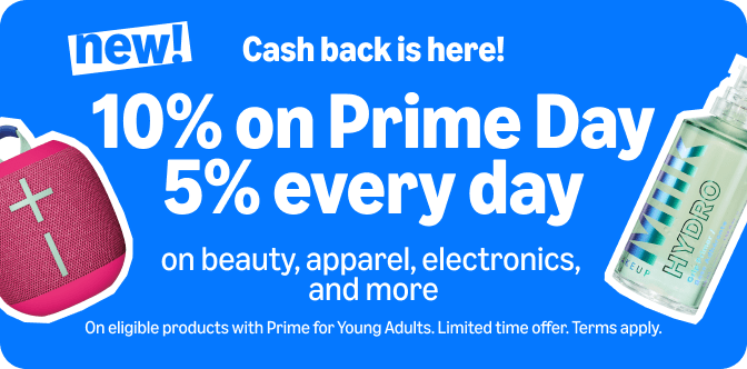 Get cash back when you join Amazon Prime